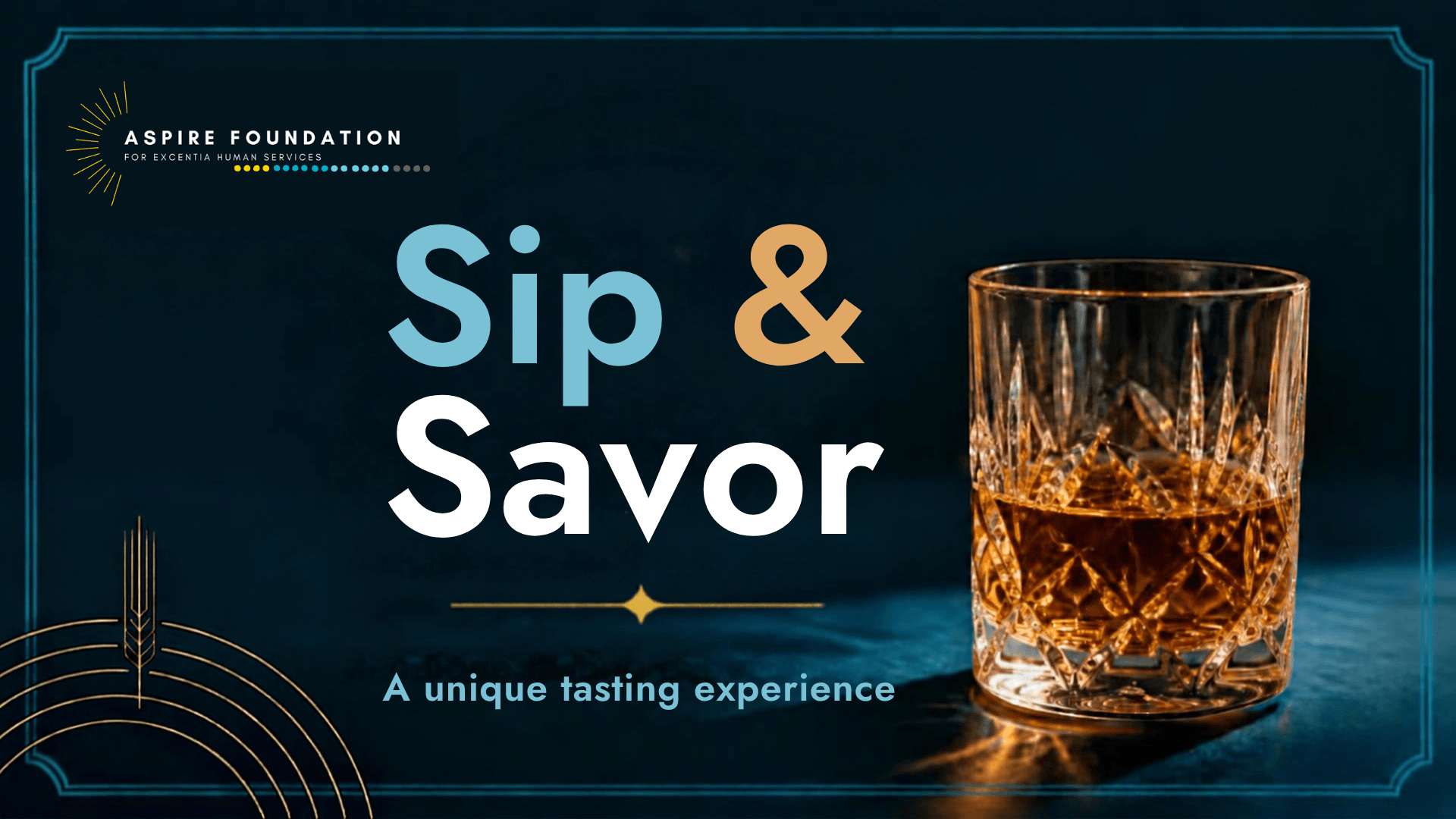 Sip & Savor Title Card