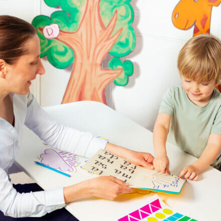 Aba Therapy Woman And Child