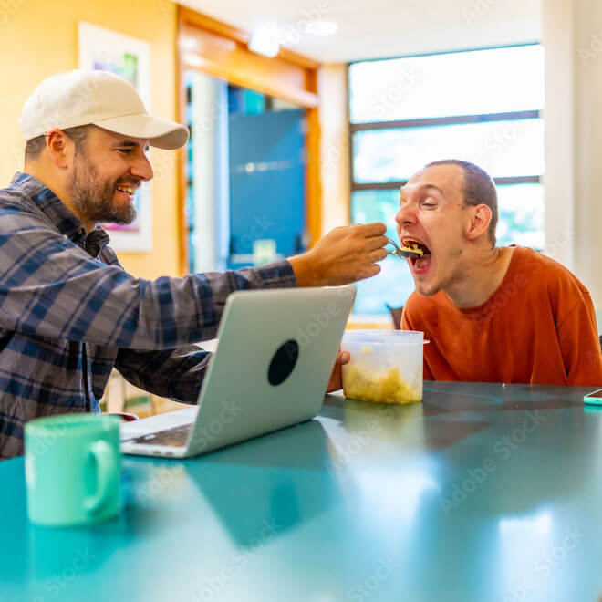 Person Eating Lunch